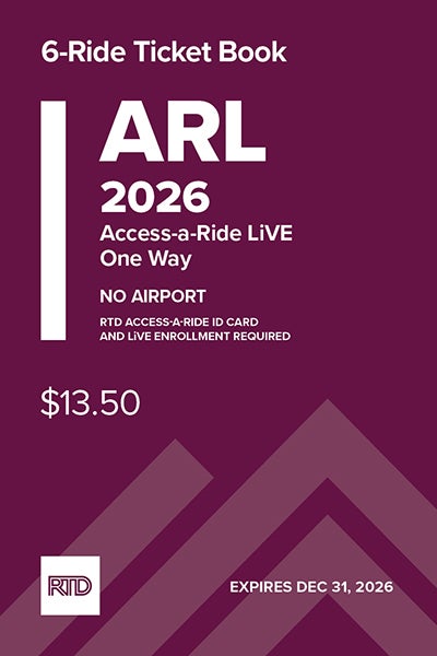 2026 6-Ride Ticket Book Access-a-Ride LiVE | Regional Transportation ...